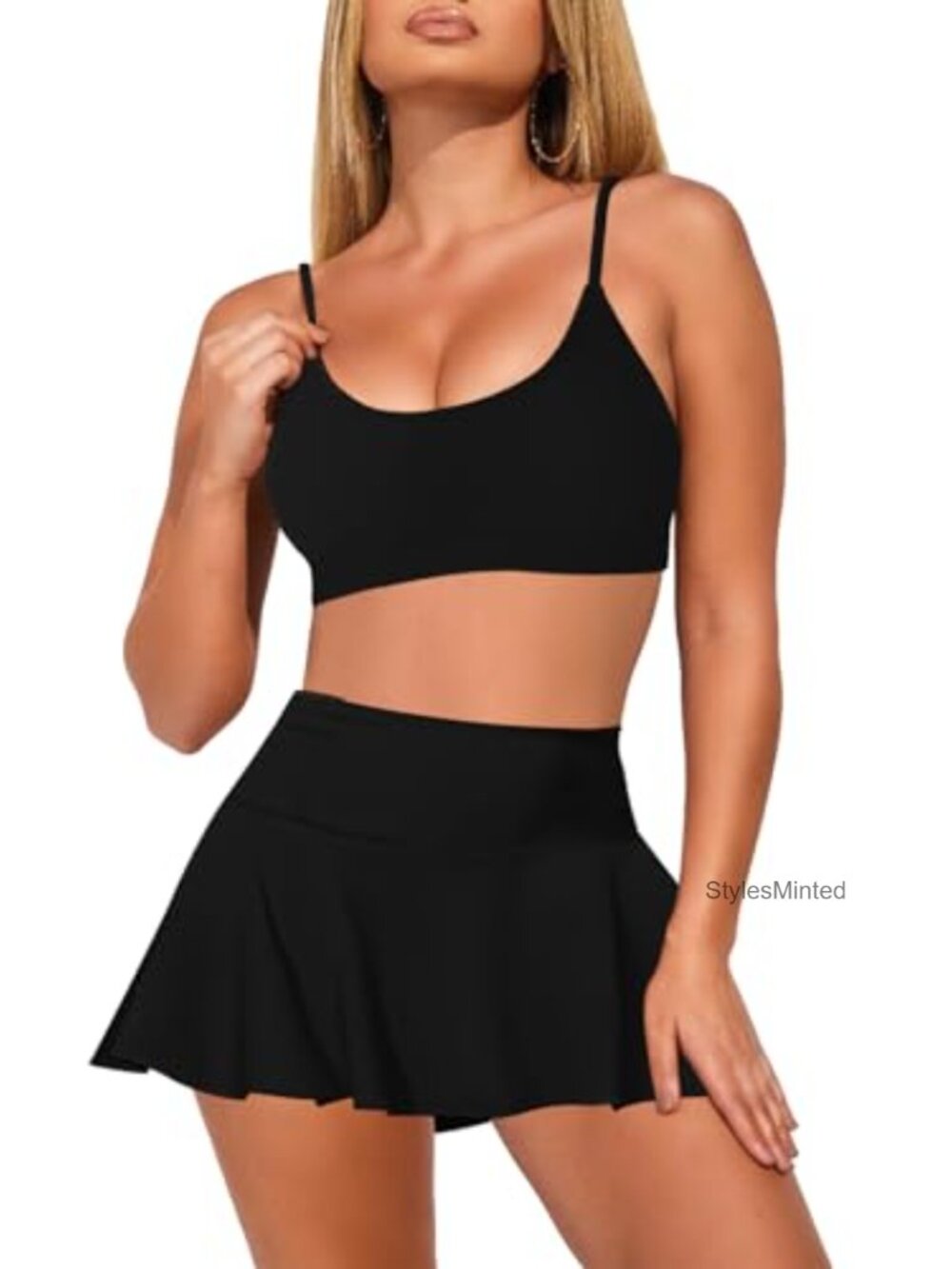 High Waisted Bikini Set Two Piece Swim Skirt Bathing Suit